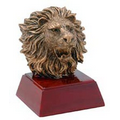 Lion, Antique Gold, Resin Sculpture - 4"
